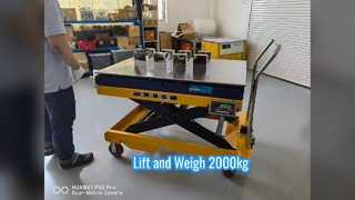 SMARTWEIGH 2000kg 유압 리프트 테이블 스케일 산업용