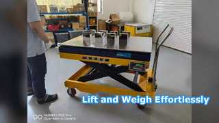 SMARTWEIGH 1000kg 모바일 가위 리프트 스케일